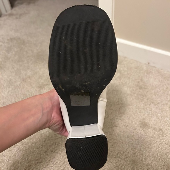 White Knee-High Women's Boots - Picture 2 of 15